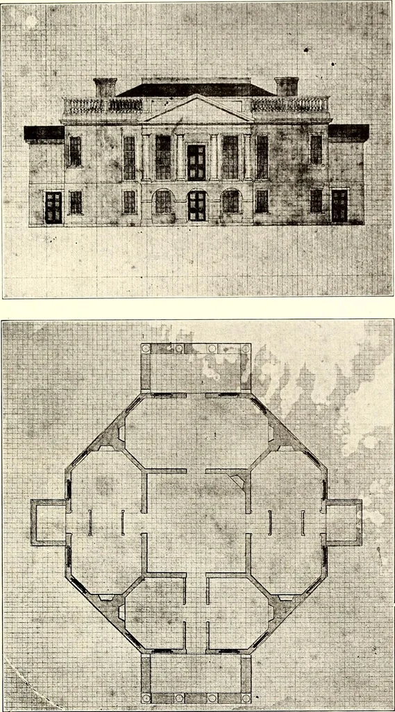 An illustration from Domestic architecture of the American colonies and of the early republic, 1922, leaf 198