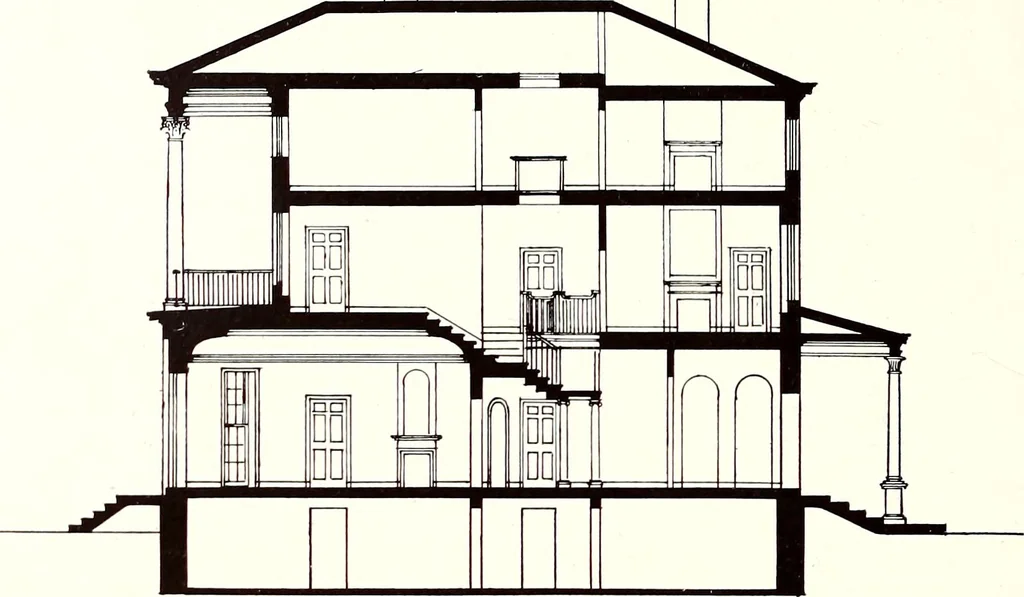 An illustration from Domestic architecture of the American colonies and of the early republic, 1922, leaf 211