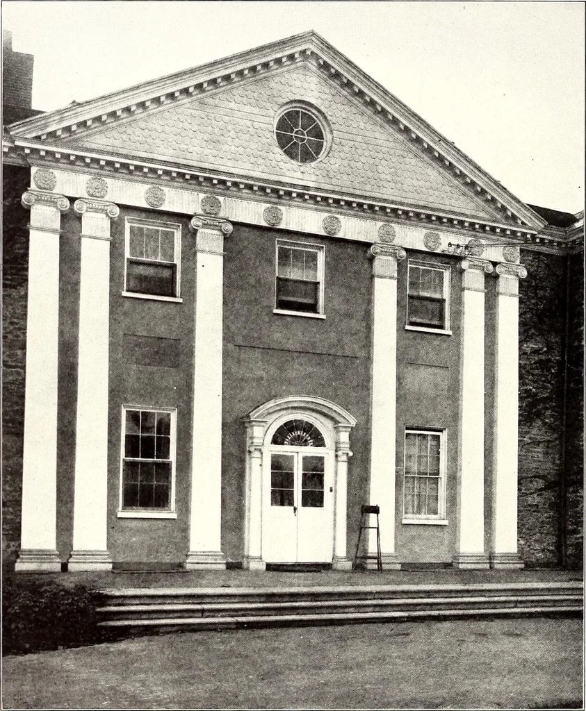 An illustration from Domestic architecture of the American colonies and of the early republic, 1922, leaf 221