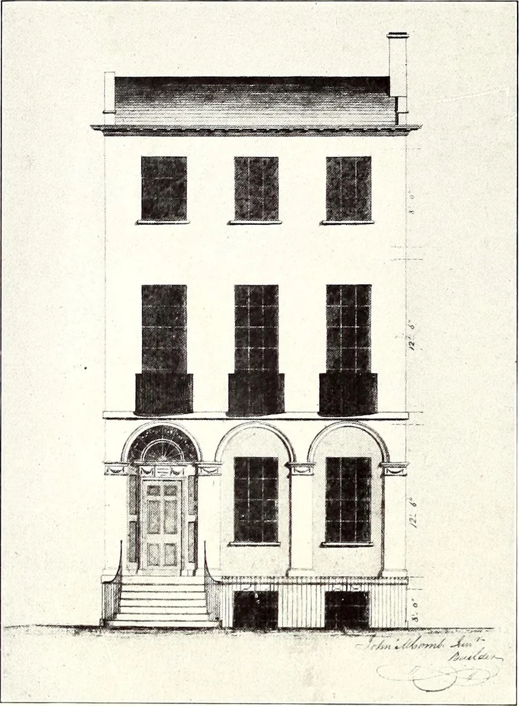 An illustration from Domestic architecture of the American colonies and of the early republic, 1922, leaf 229