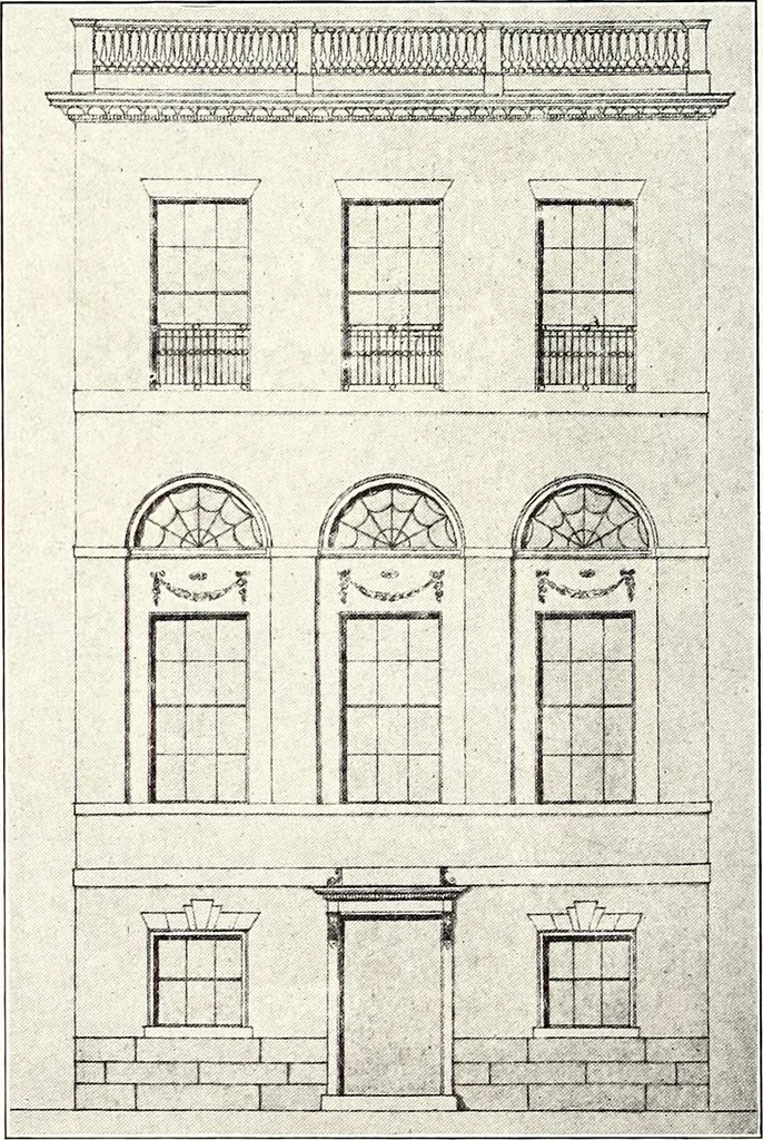 An illustration from Domestic architecture of the American colonies and of the early republic, 1922, leaf 229