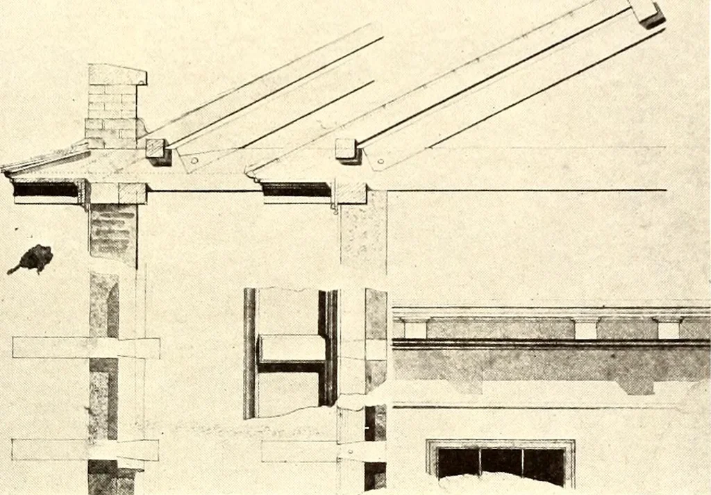 An illustration from Domestic architecture of the American colonies and of the early republic, 1922, leaf 254