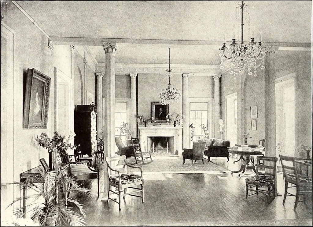 An illustration from Domestic architecture of the American colonies and of the early republic, 1922, leaf 265
