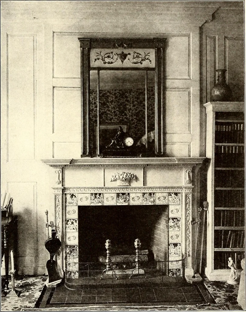 An illustration from Domestic architecture of the American colonies and of the early republic, 1922, leaf 274