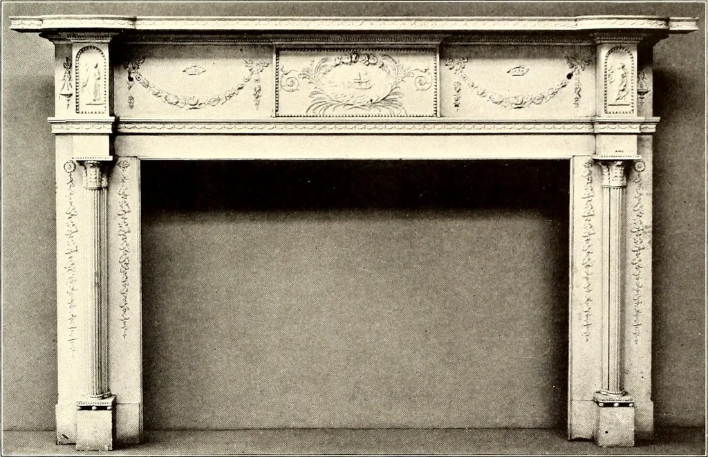 An illustration from Domestic architecture of the American colonies and of the early republic, 1922, leaf 284