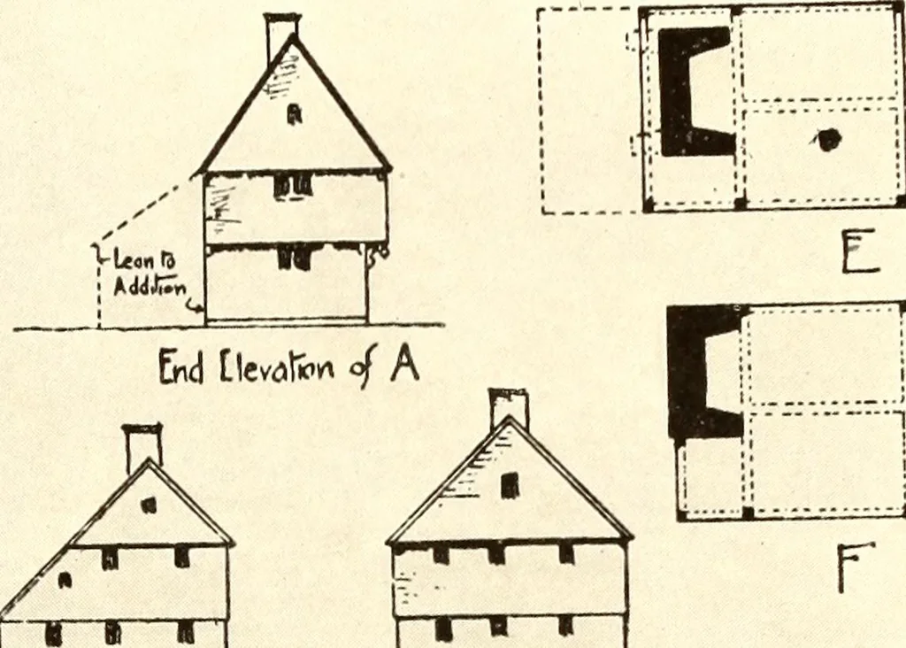 An illustration from Domestic architecture of the American colonies and of the early republic, 1922, leaf 58