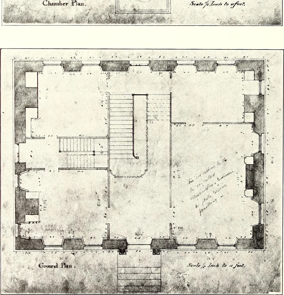 An illustration from Domestic architecture of the American colonies and of the early republic, 1922, leaf 91