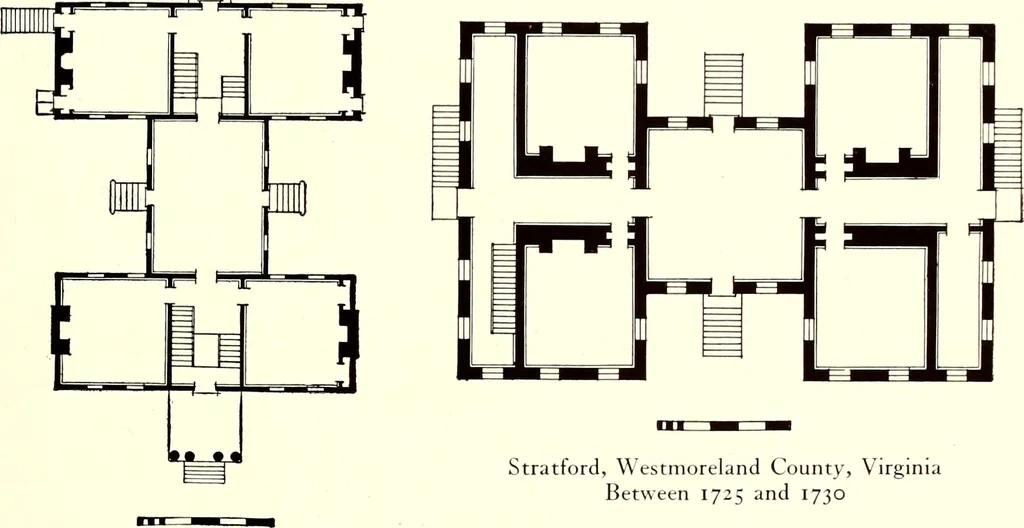 An illustration from Domestic architecture of the American colonies and of the early republic, 1922, leaf 92