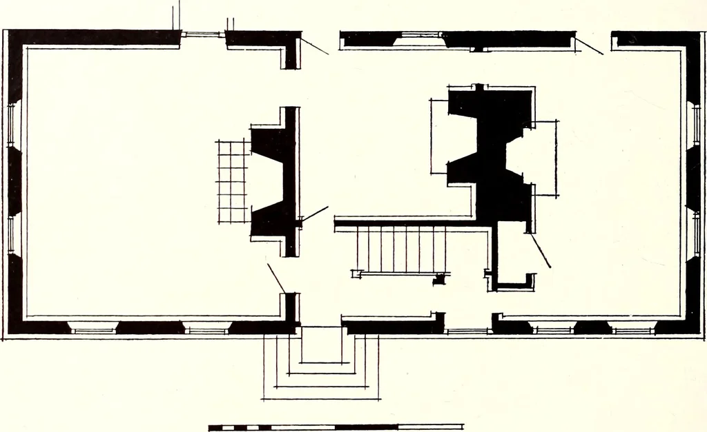 An illustration from Domestic architecture of the American colonies and of the early republic, 1922, leaf 95