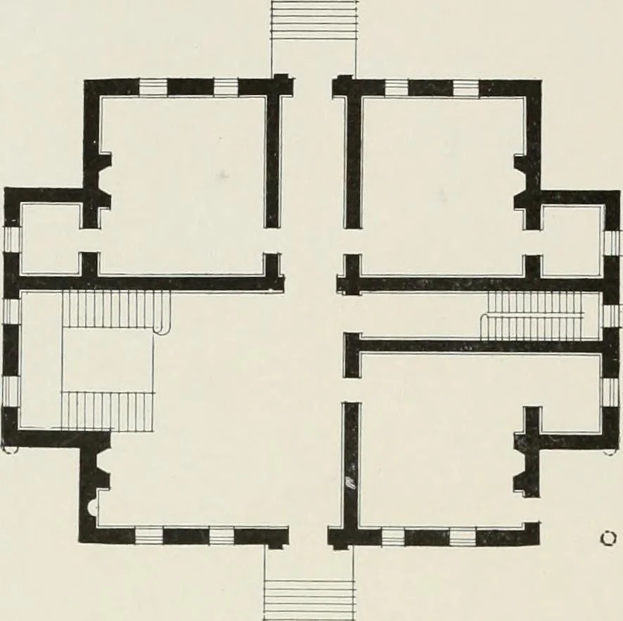 An illustration from Domestic architecture of the American colonies and of the early republic, 1922, leaf 101