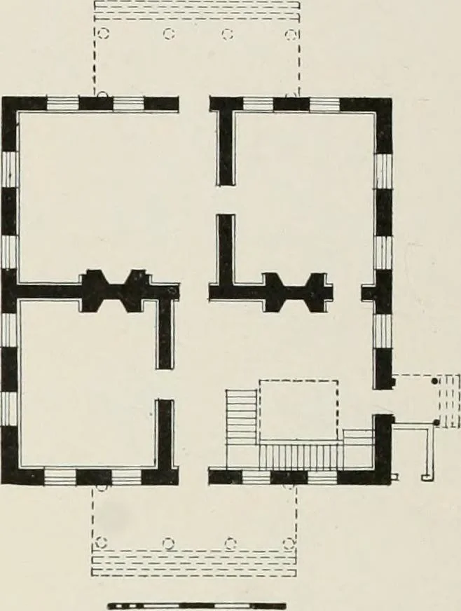 An illustration from Domestic architecture of the American colonies and of the early republic, 1922, leaf 101