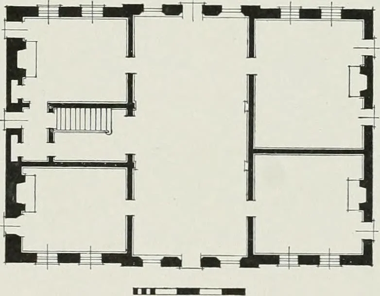 An illustration from Domestic architecture of the American colonies and of the early republic, 1922, leaf 102