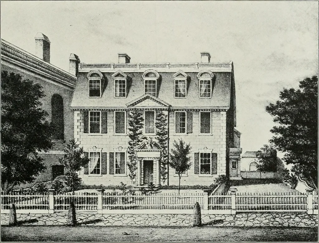 An illustration from Domestic architecture of the American colonies and of the early republic, 1922, leaf 116