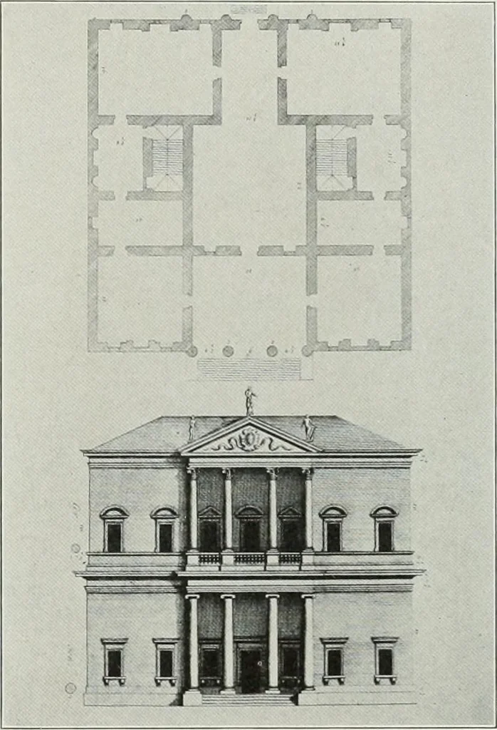 An illustration from Domestic architecture of the American colonies and of the early republic, 1922, leaf 126