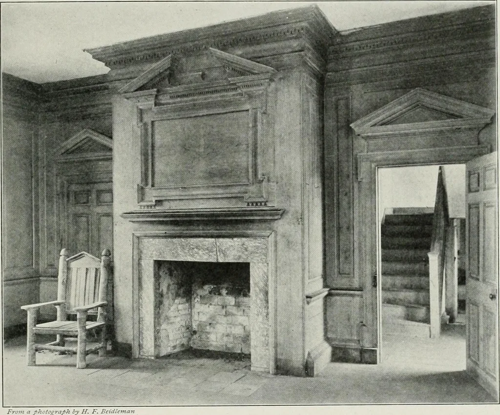 An illustration from Domestic architecture of the American colonies and of the early republic, 1922, leaf 134