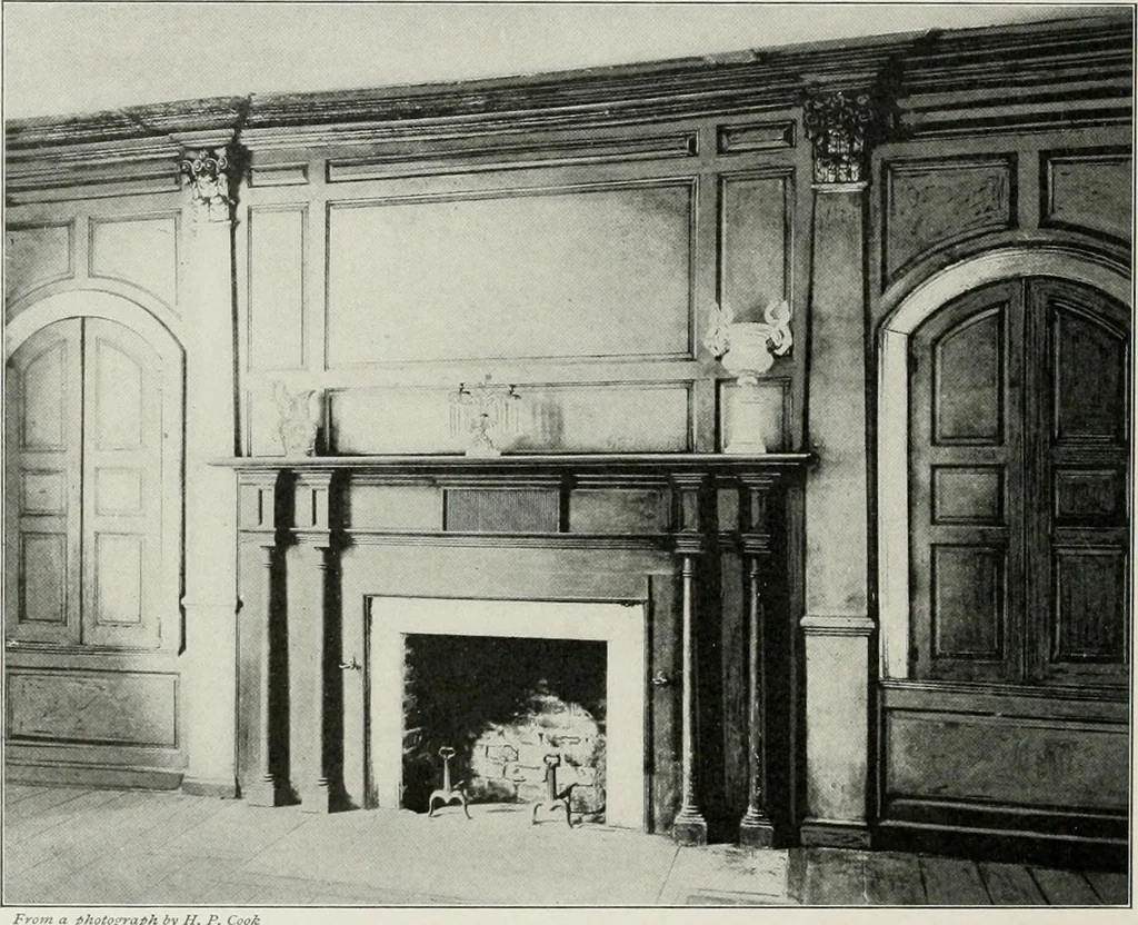An illustration from Domestic architecture of the American colonies and of the early republic, 1922, leaf 139