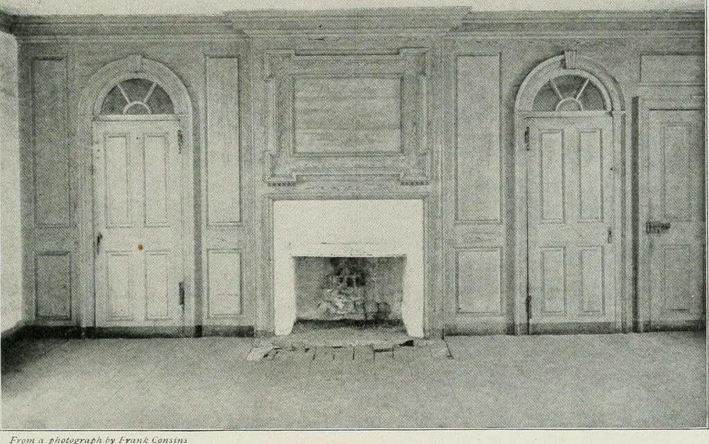 An illustration from Domestic architecture of the American colonies and of the early republic, 1922, leaf 144