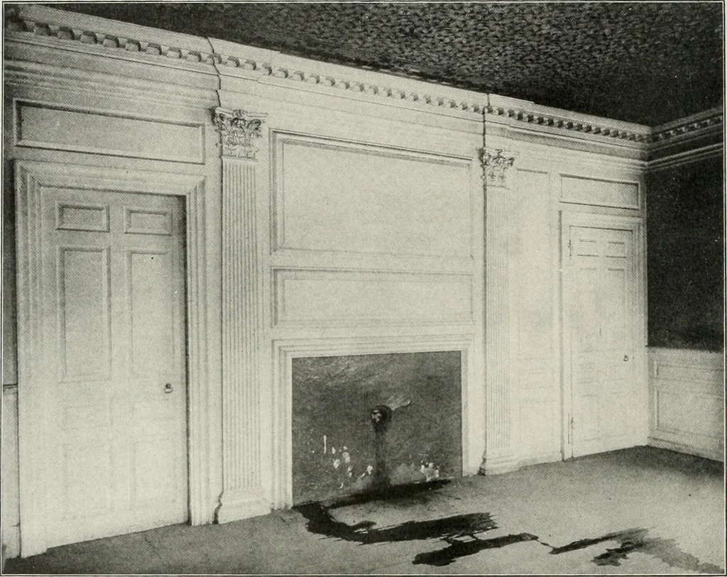 An illustration from Domestic architecture of the American colonies and of the early republic, 1922, leaf 145