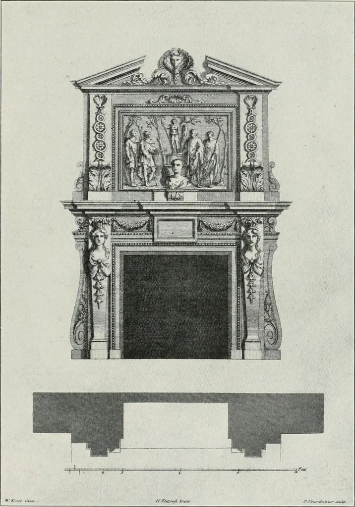 An illustration from Domestic architecture of the American colonies and of the early republic, 1922, leaf 152