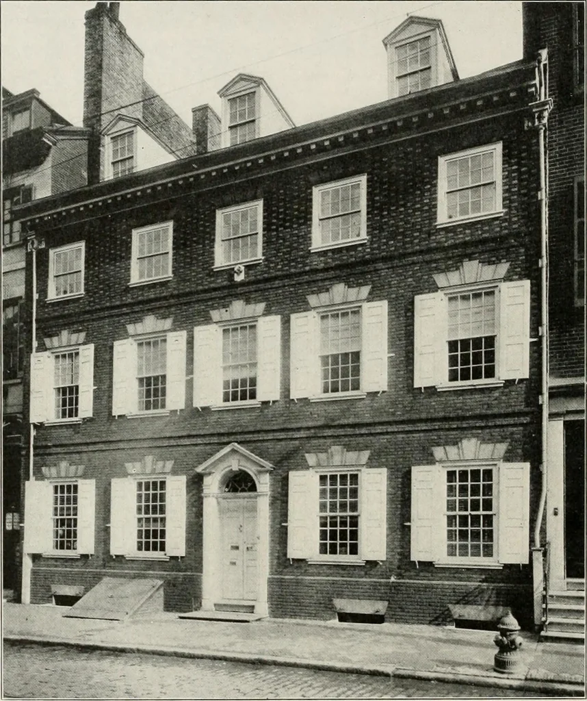 An illustration from Domestic architecture of the American colonies and of the early republic, 1922, leaf 165