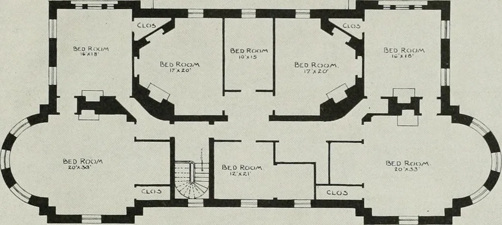 An illustration from Domestic architecture of the American colonies and of the early republic, 1922, leaf 172