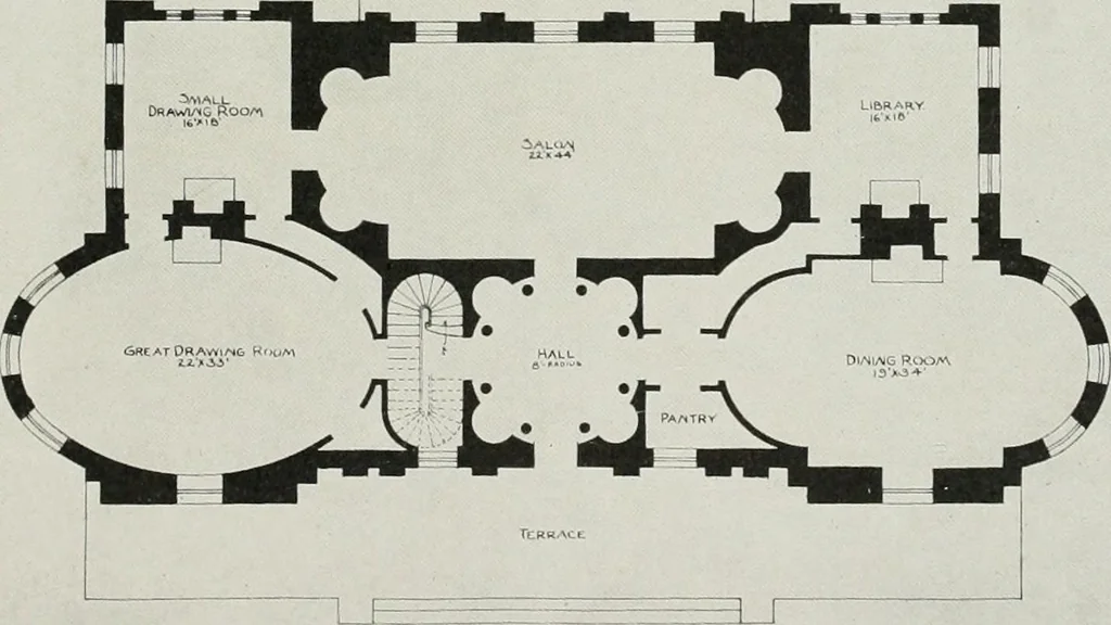 An illustration from Domestic architecture of the American colonies and of the early republic, 1922, leaf 172