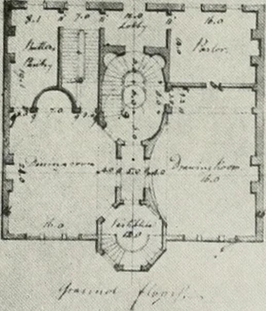 An illustration from Domestic architecture of the American colonies and of the early republic, 1922, leaf 176