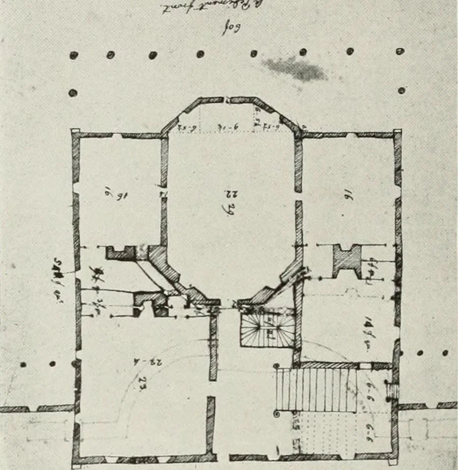 An illustration from Domestic architecture of the American colonies and of the early republic, 1922, leaf 177
