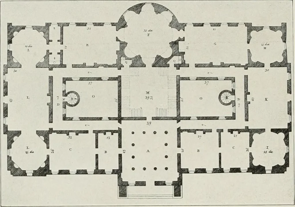 An illustration from Domestic architecture of the American colonies and of the early republic, 1922, leaf 183
