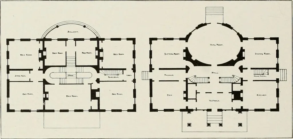 An illustration from Domestic architecture of the American colonies and of the early republic, 1922, leaf 185