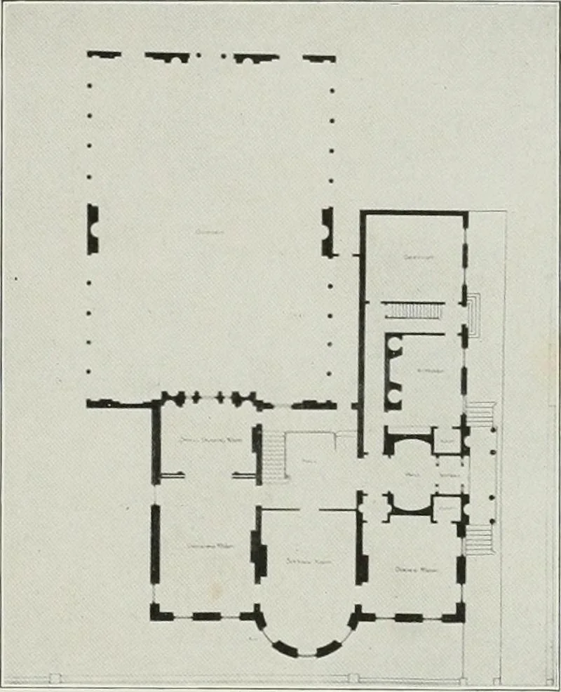 An illustration from Domestic architecture of the American colonies and of the early republic, 1922, leaf 192