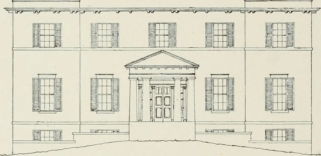 An illustration from Domestic architecture of the American colonies and of the early republic, 1922, leaf 195