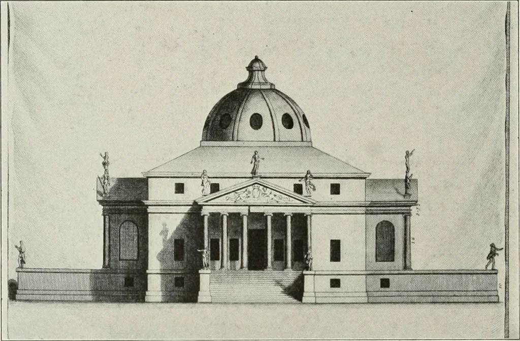 An illustration from Domestic architecture of the American colonies and of the early republic, 1922, leaf 197