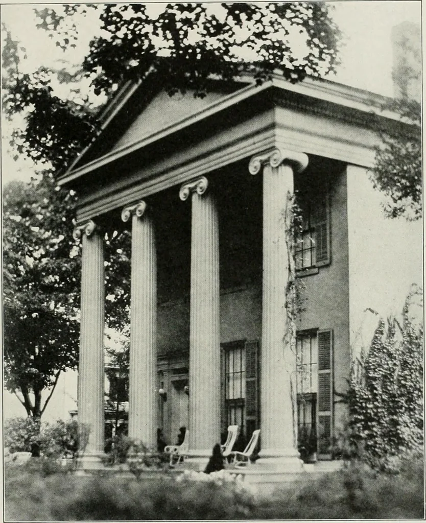 An illustration from Domestic architecture of the American colonies and of the early republic, 1922, leaf 206