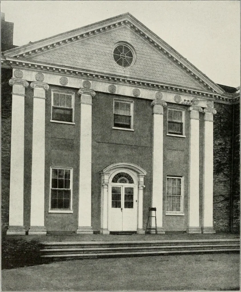 An illustration from Domestic architecture of the American colonies and of the early republic, 1922, leaf 221