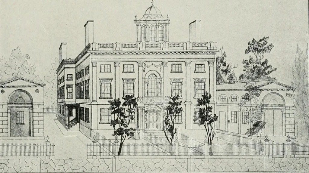 An illustration from Domestic architecture of the American colonies and of the early republic, 1922, leaf 226