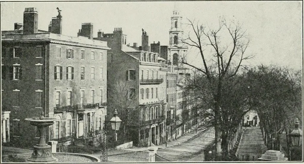 An illustration from Domestic architecture of the American colonies and of the early republic, 1922, leaf 230