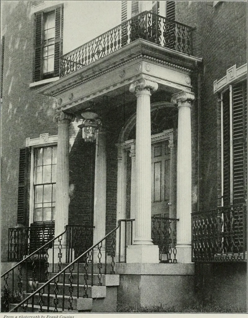 An illustration from Domestic architecture of the American colonies and of the early republic, 1922, leaf 256