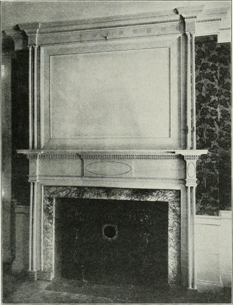 An illustration from Domestic architecture of the American colonies and of the early republic, 1922, leaf 278