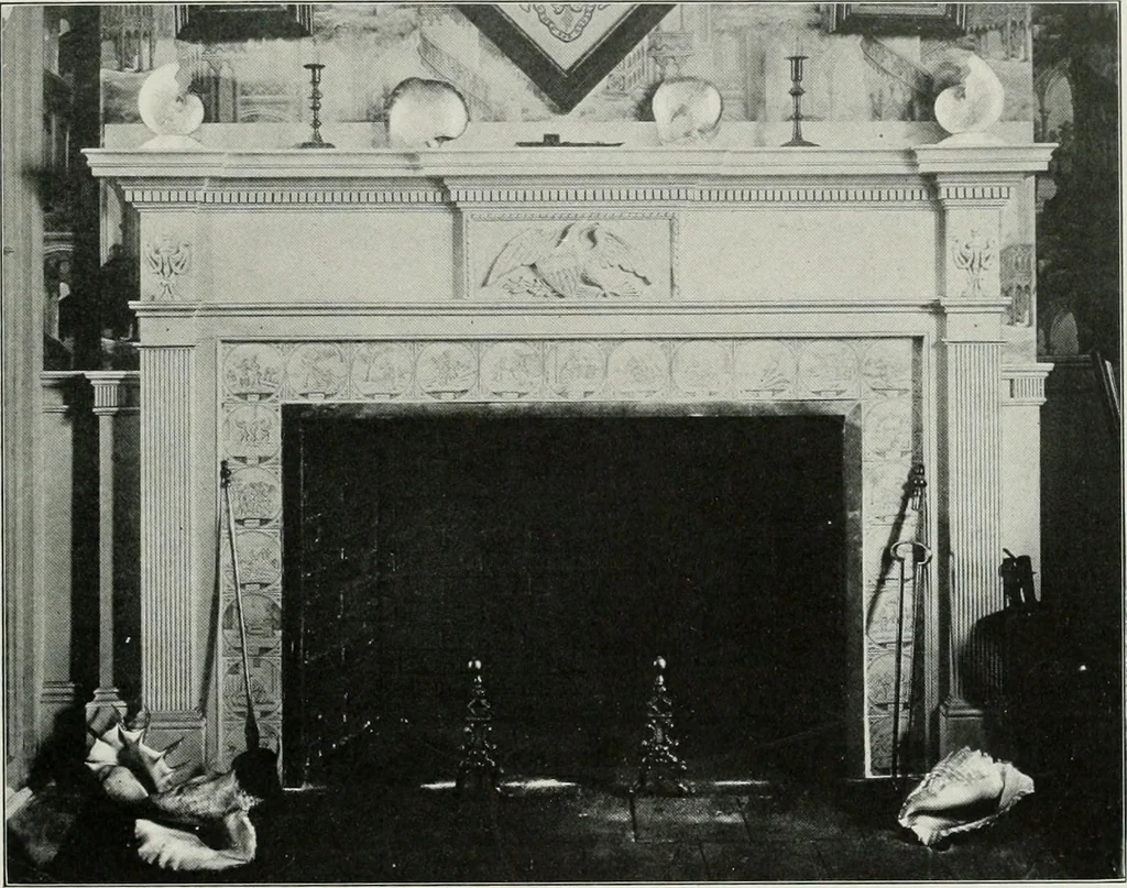 An illustration from Domestic architecture of the American colonies and of the early republic, 1922, leaf 282