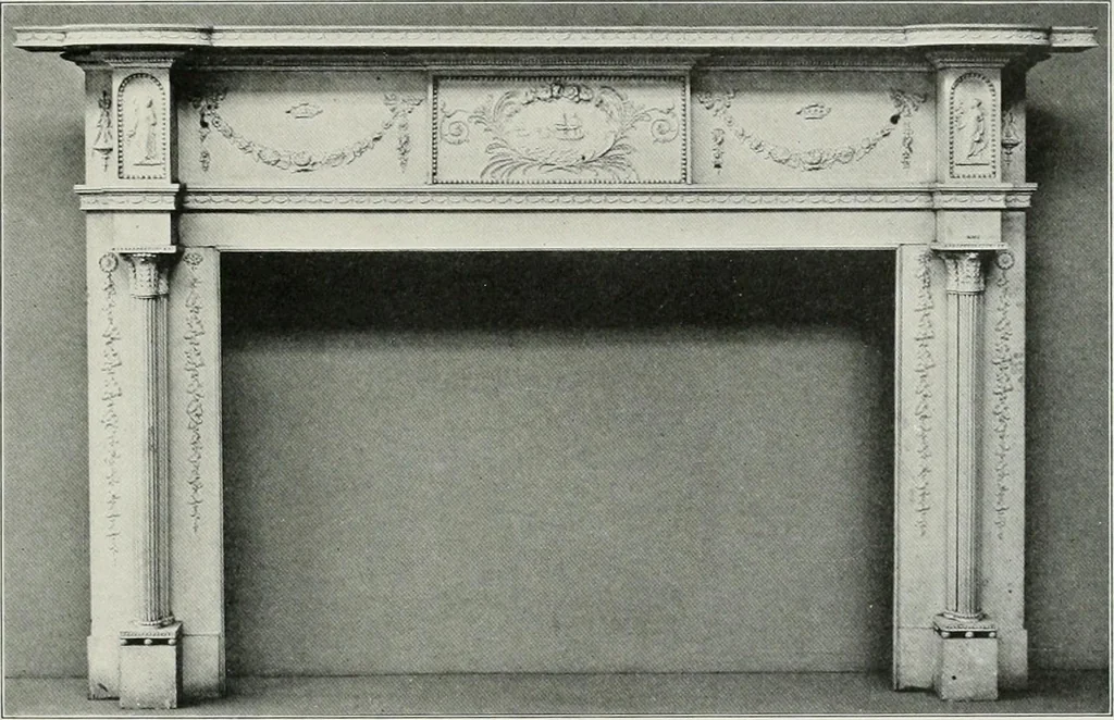 An illustration from Domestic architecture of the American colonies and of the early republic, 1922, leaf 284