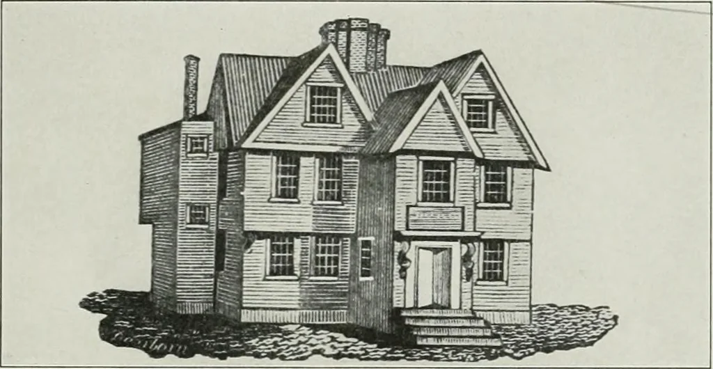 An illustration from Domestic architecture of the American colonies and of the early republic, 1922, leaf 44