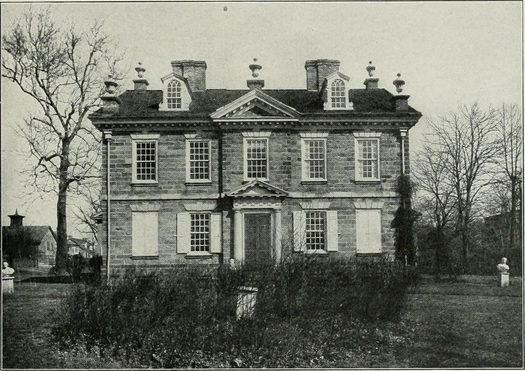 An illustration from Domestic architecture of the American colonies and of the early republic, 1922, leaf 82
