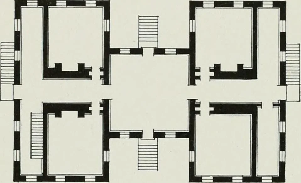 An illustration from Domestic architecture of the American colonies and of the early republic, 1922, leaf 92
