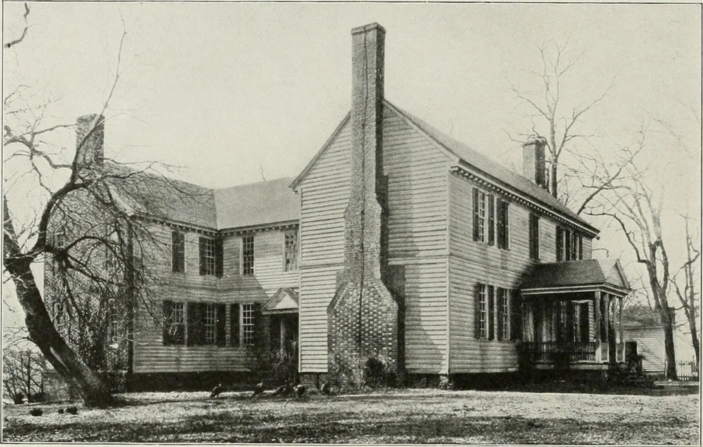 An illustration from Domestic architecture of the American colonies and of the early republic, 1922, leaf 93