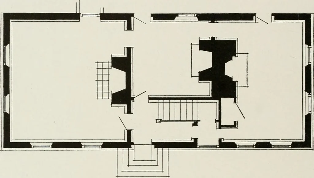 An illustration from Domestic architecture of the American colonies and of the early republic, 1922, leaf 95