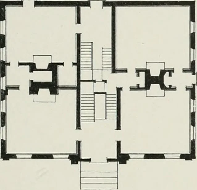 An illustration from Domestic architecture of the American colonies and of the early republic, 1922, leaf 98