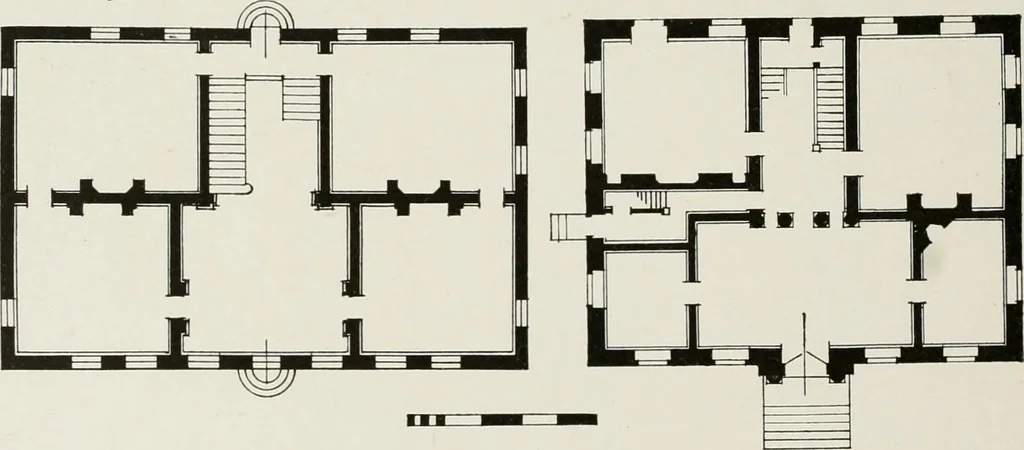 An illustration from Domestic architecture of the American colonies and of the early republic, 1922, leaf 99