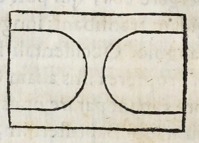 An illustration from Dominici Aulisi Opuscula : De gymnasii constructione, Mausolei architectura, Harmonia Timaica, & Numeris medicis : his accessit Epistola de colo Mayerano, 1694, leaf 42