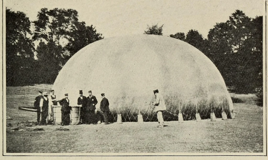An illustration from The dominion of the air, 1903, leaf 135